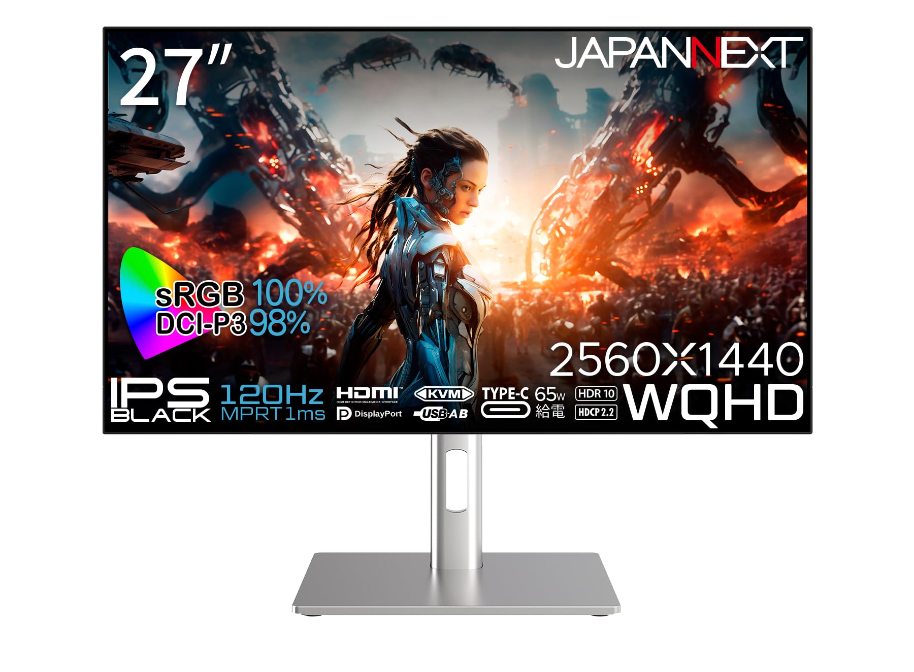 Amazon.co.jp: JAPANNEXT 27インチ モニター WQHD 2560x1440解像度 IPS