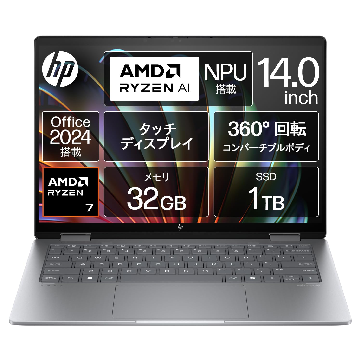 Amazon | HP ノートパソコン Envy x360 14-fa 14.0インチ 2-in-1