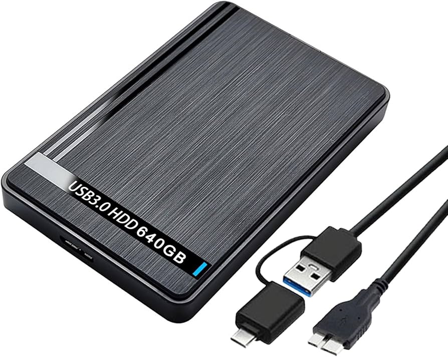 Amazon | BIGBIGER 500G USB3.0 Type C HDD 2in1外付け ハードディスク