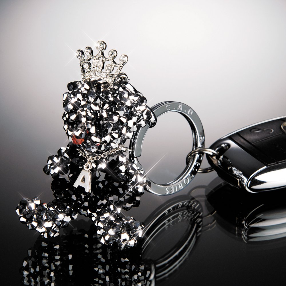 Amazon | ギャルソン DAD クリスタル ベア キーリング 【クイーン