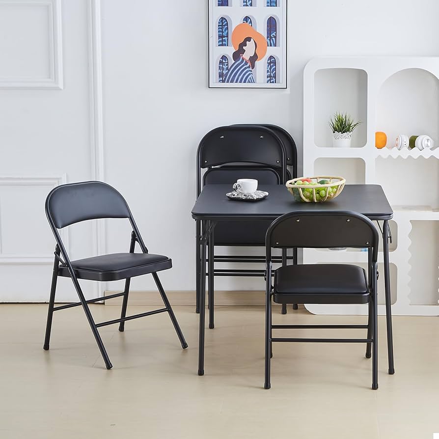 Amazon.co.jp: BOOSDEN パイプ椅子 4脚セット 折りたたみチェア