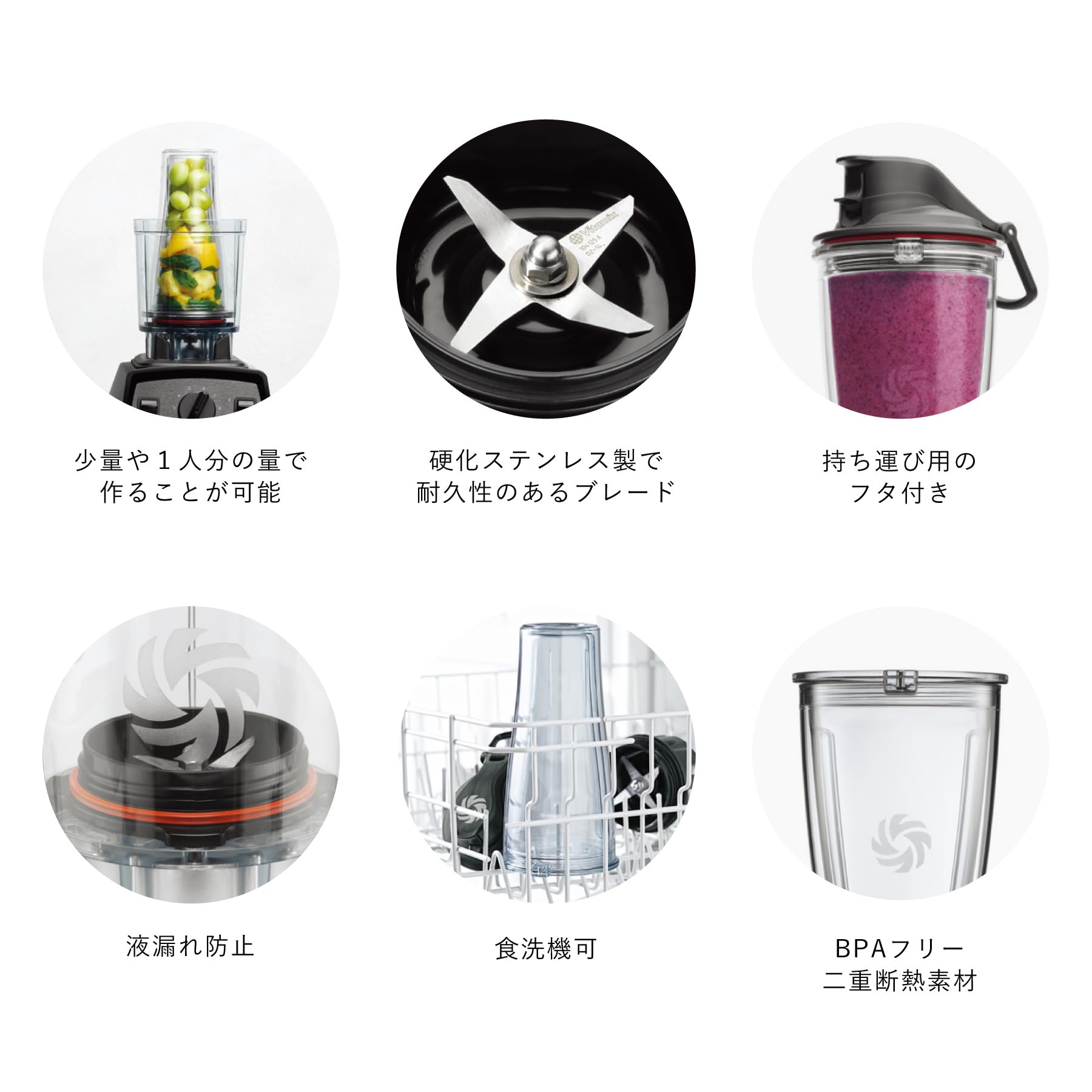 Amazon | 【公式】Vitamix パーソナルカップアダプタ ブレンディング