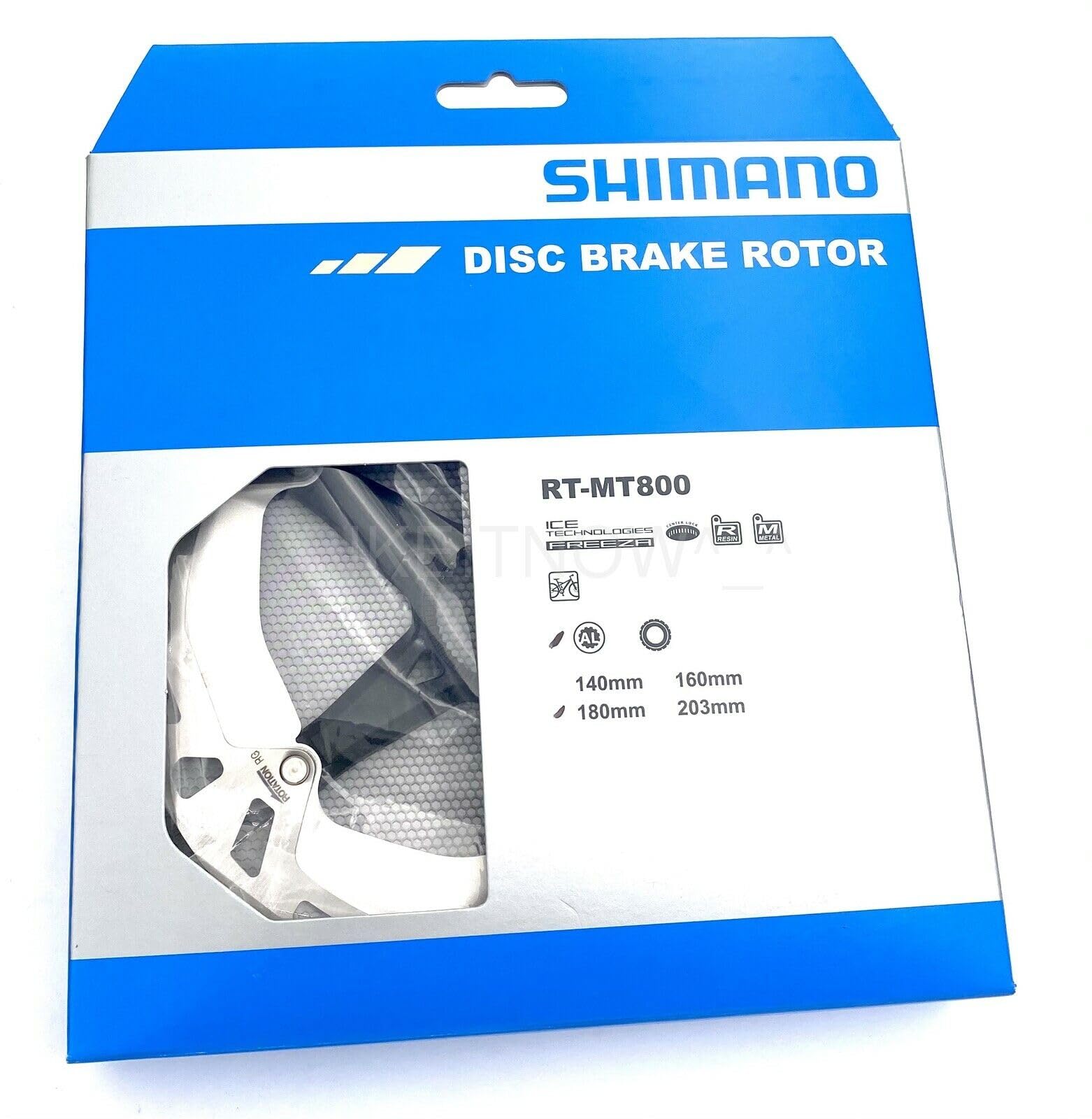 Shimano Deore XT RT-MT800 disco rotor com trava interna, Ice Tech