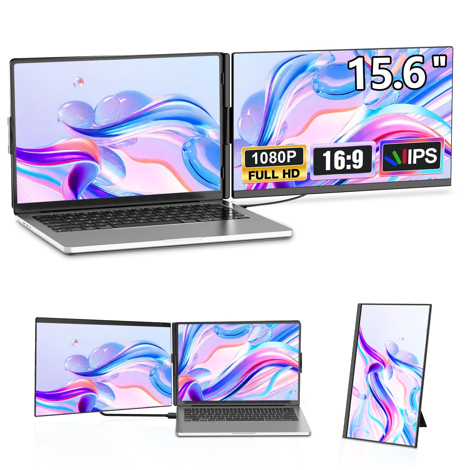 Amazon.co.jp: Alichome P5 デュアルモニター 15.6インチ モバイル pc