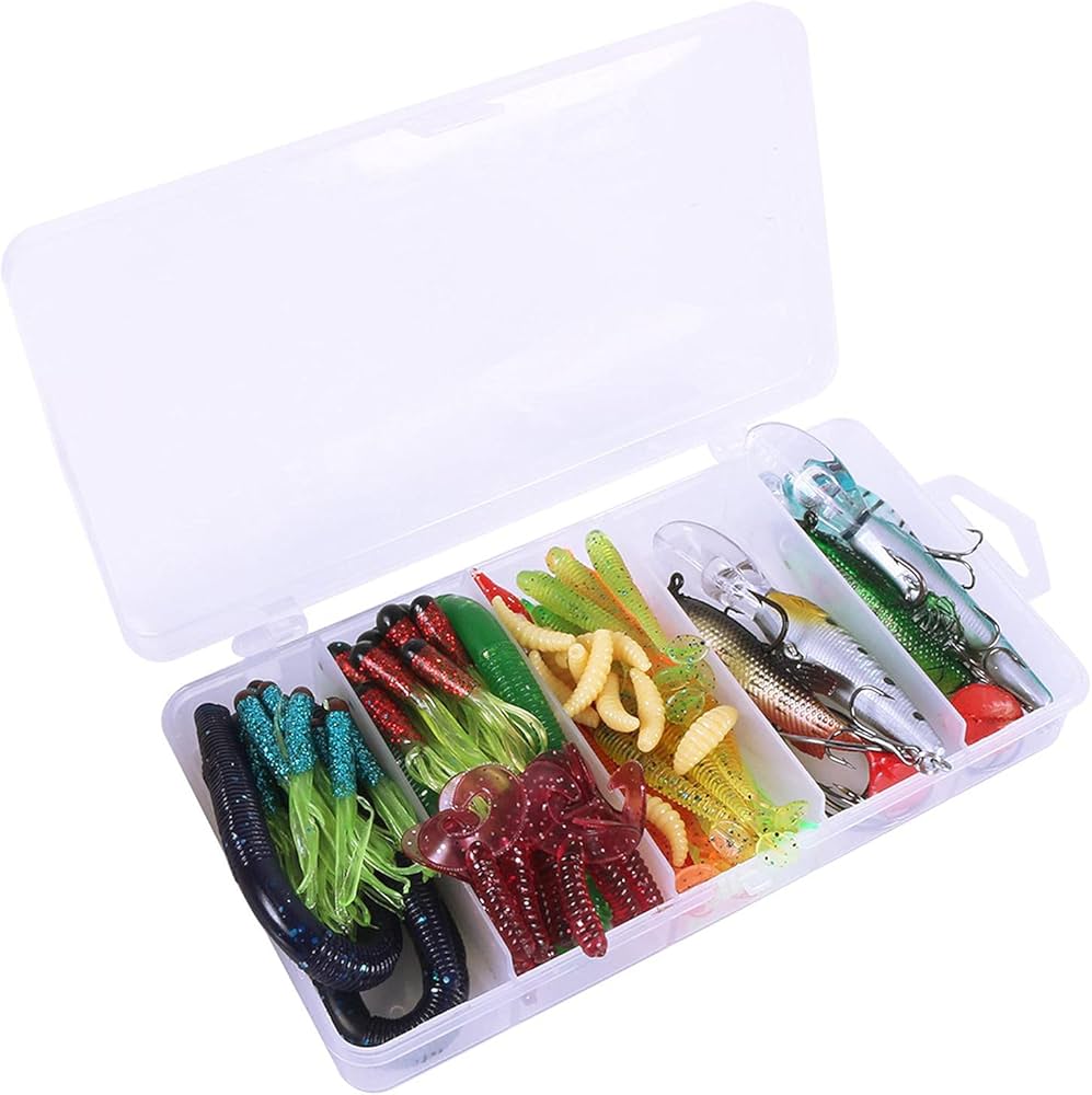 Amazon | 釣りアクセサリー 収納ケース 釣り用仕掛け小物セット ワーム