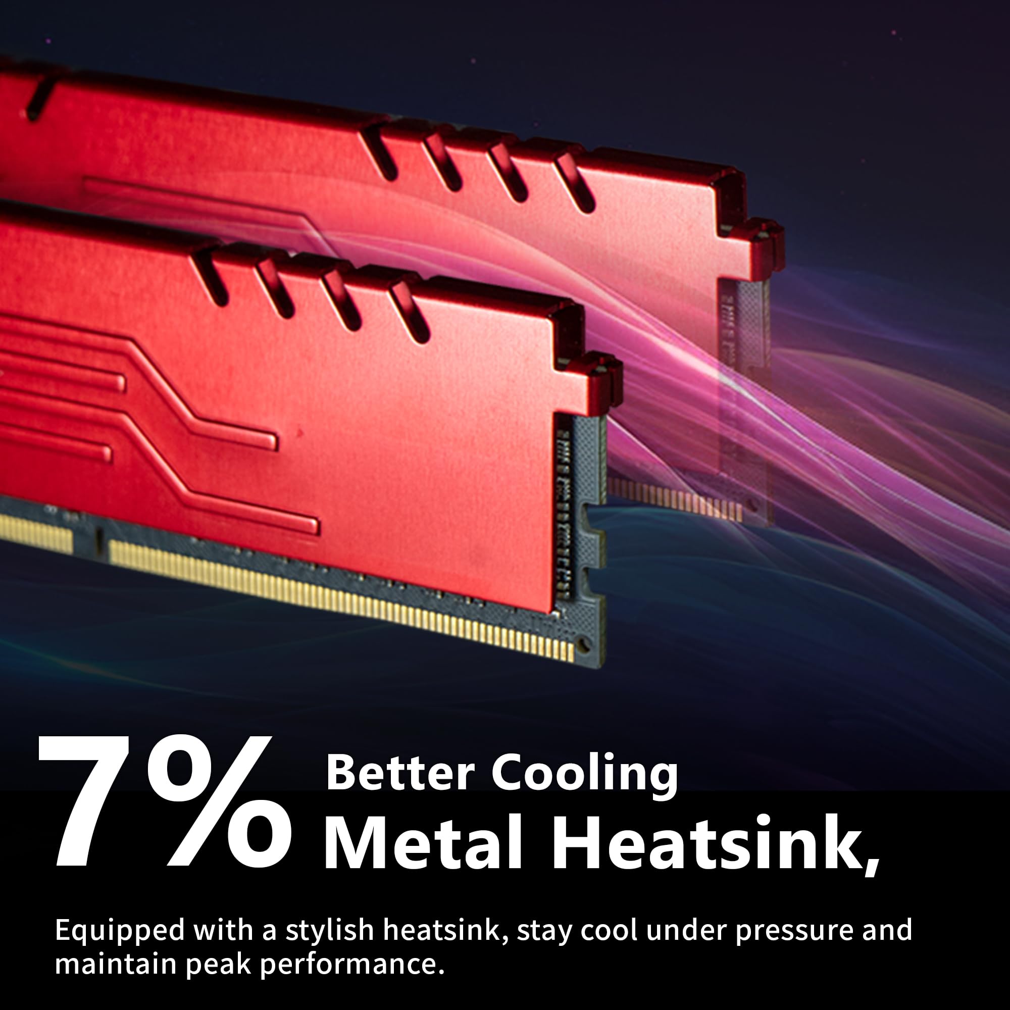 DATO 32GB RAM (16GBx2), DDR4 3200MHz with Heatsink, PC4-25600 CL16