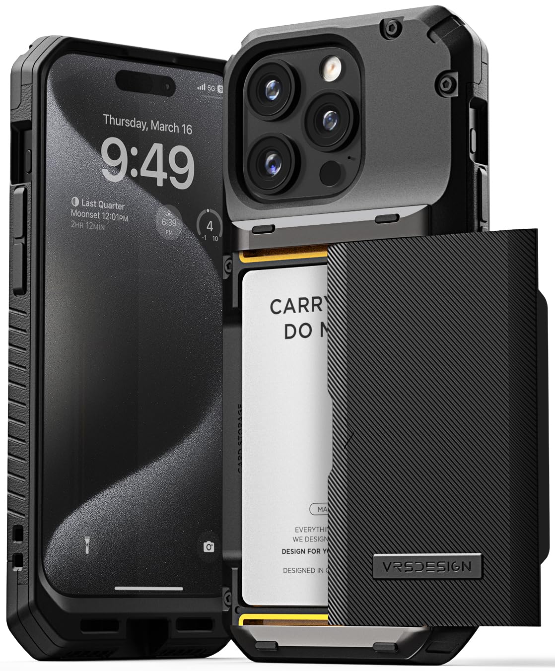 Amazon.co.jp: 【VRS】 iPhone 15 Pro 対応 ケース 耐衝撃/カード収納