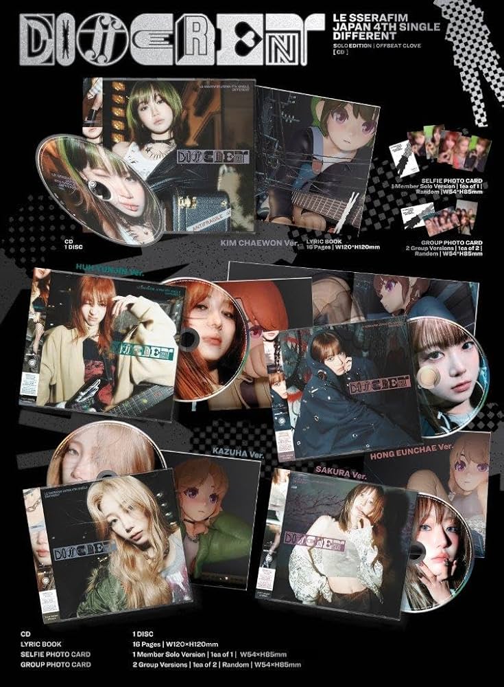 Amazon.co.jp: DIFFERENT(初回限定 メンバーソロジャケット盤 SAKURA