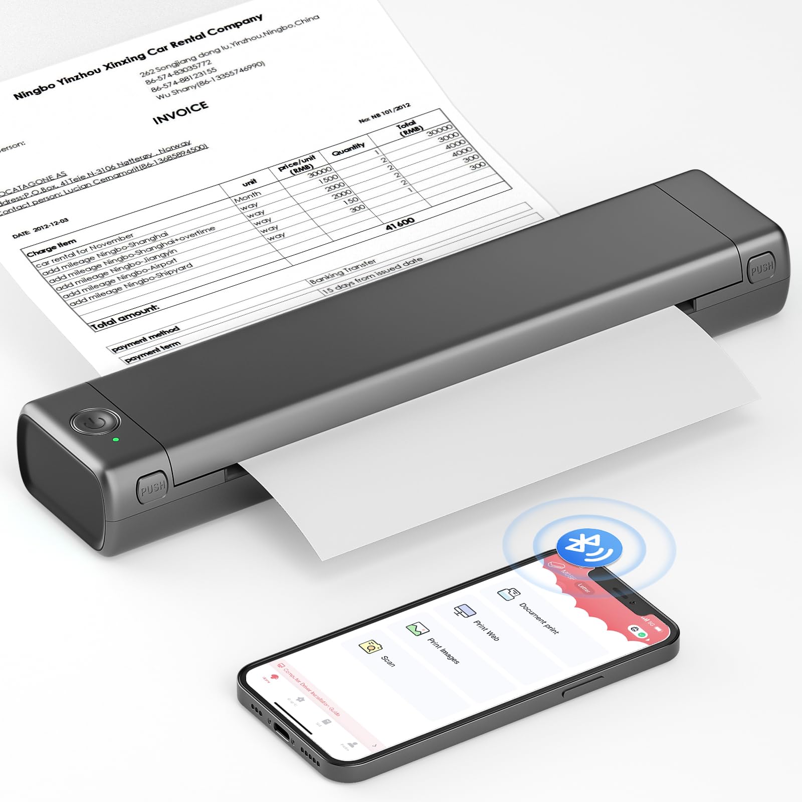 Amazon.co.jp: Itari M08F-A4 携帯モバイルプリンタコピー機 家庭用