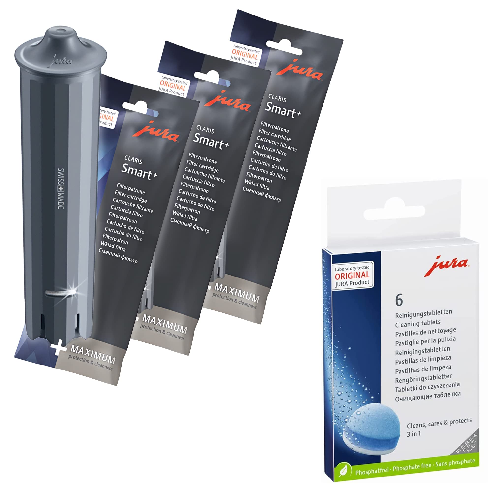 Amazon.com: Jura Claris Smart+ Water Filters 3-Phase 6 Cleaning