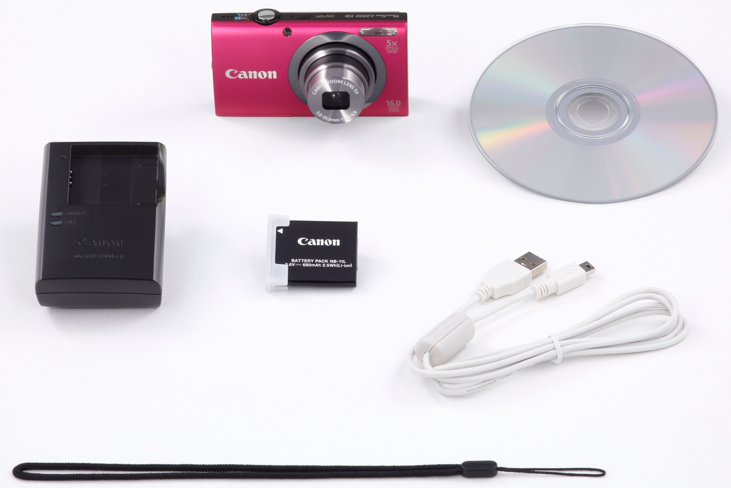 Amazon | Canon デジタルカメラ PowerShot A2300 レッド 光学5倍ズーム