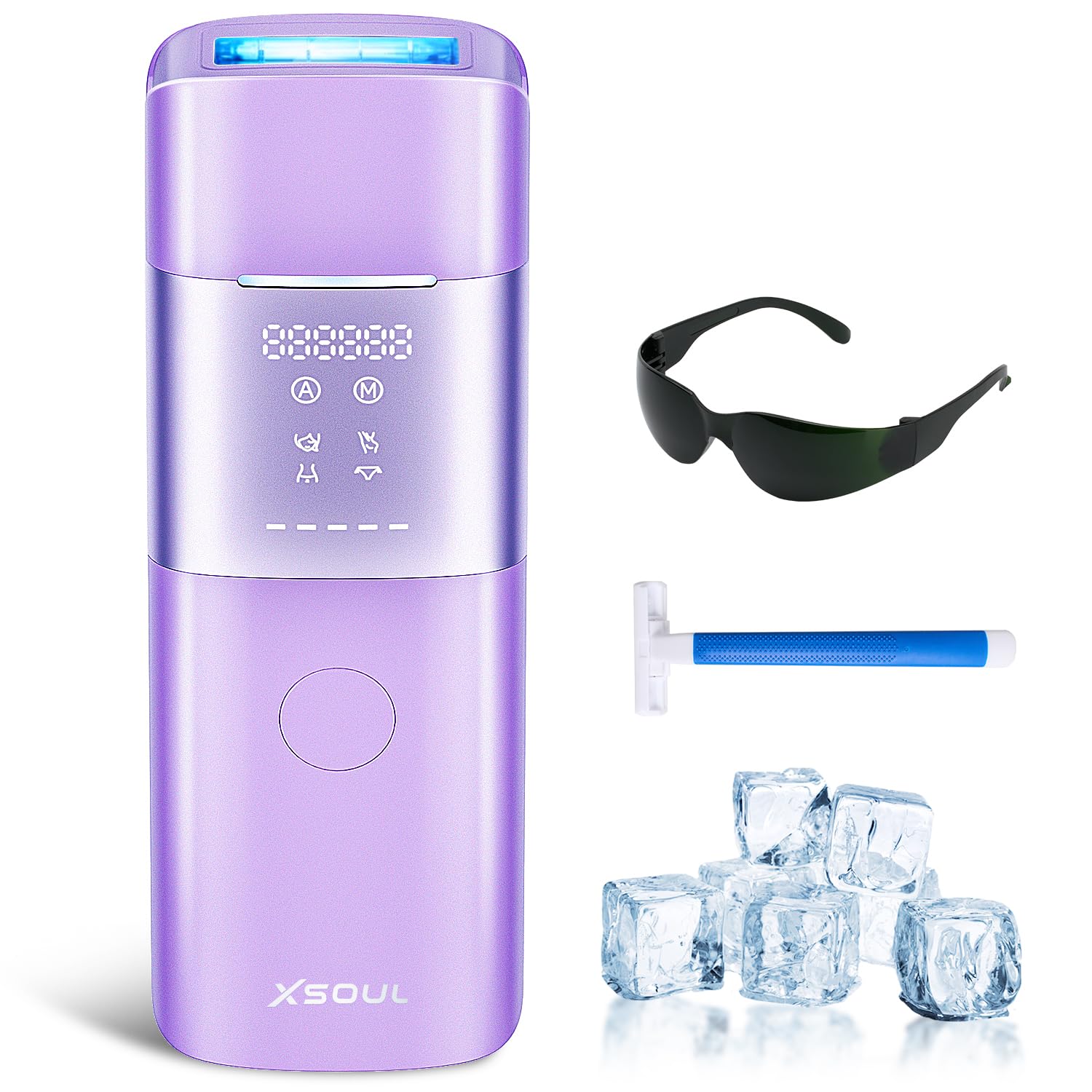 Amazon.com: Xsoul Laser Hair Removal with Sapphire 5℃ Ice Cooling