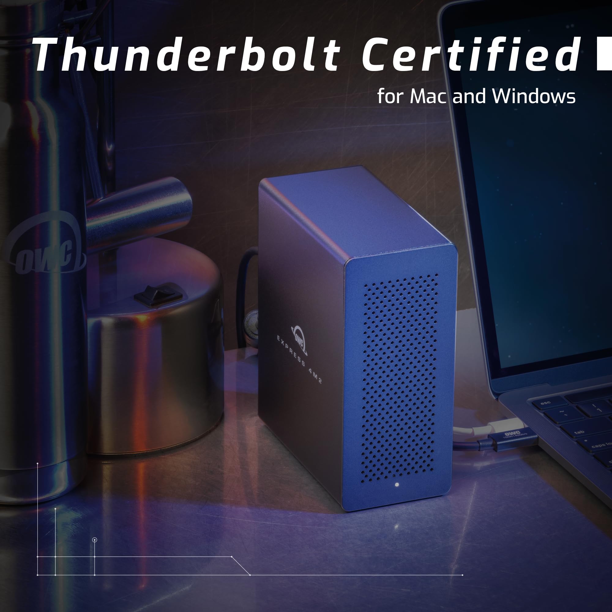 Amazon.co.jp: OWC Express 4M2 4スロット M.2 NVMe SSDエンクロージャ