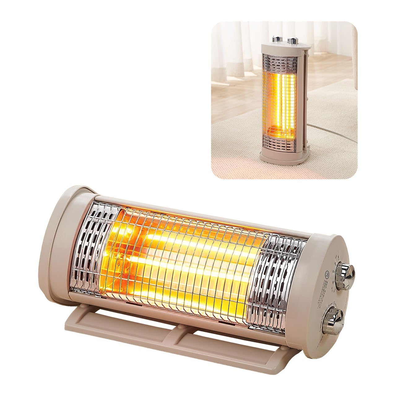 Amazon | 【2秒で、速暖。】 ONE STEP カーボンヒーター 2WAY 小型