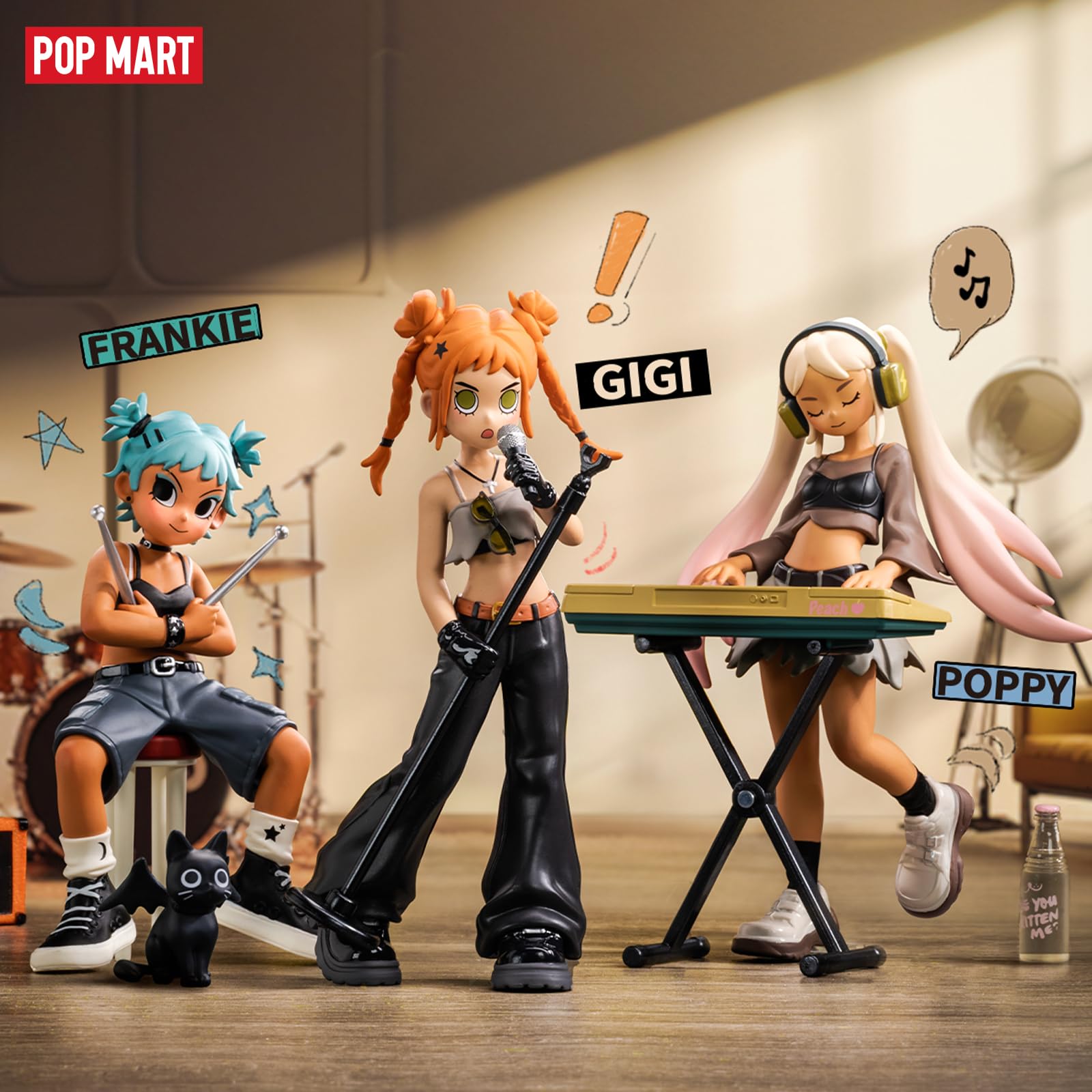 Amazon.com: POP MART Peach Riot Rise Up Series Figures, Peach Riot