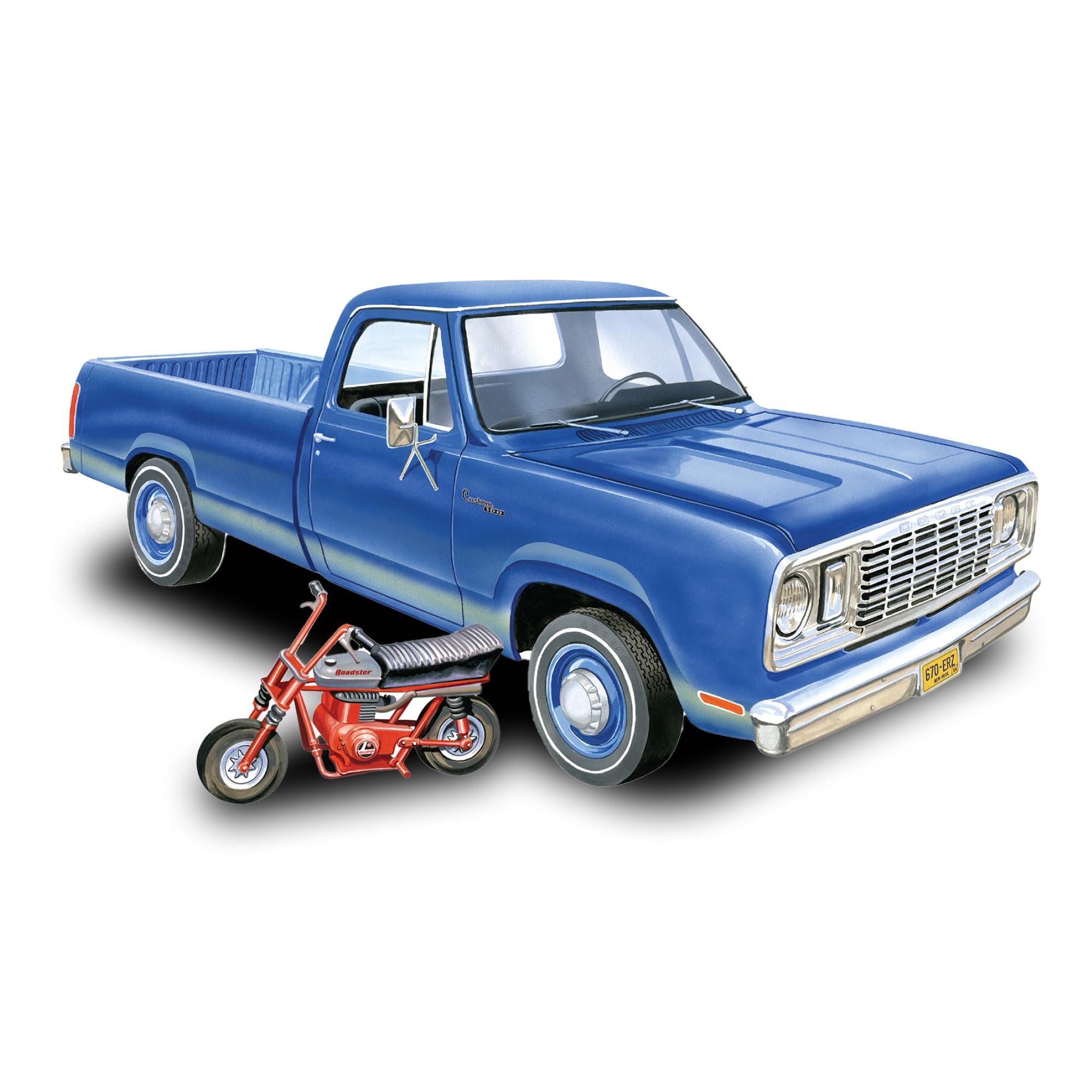 Amazon.com: MPC 1978 Dodge D100 Custom Pickup 1:25 Scale Model Kit