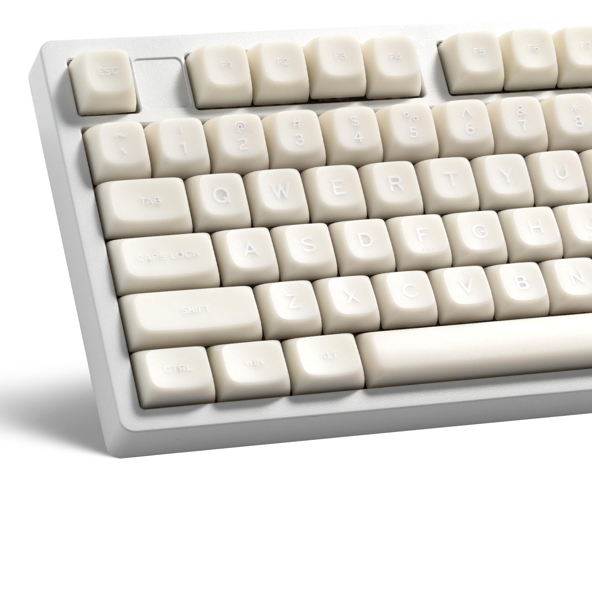 Amazon.co.jp: ホワイトジェイドキーキャップ、XVX ダブルショット PBT