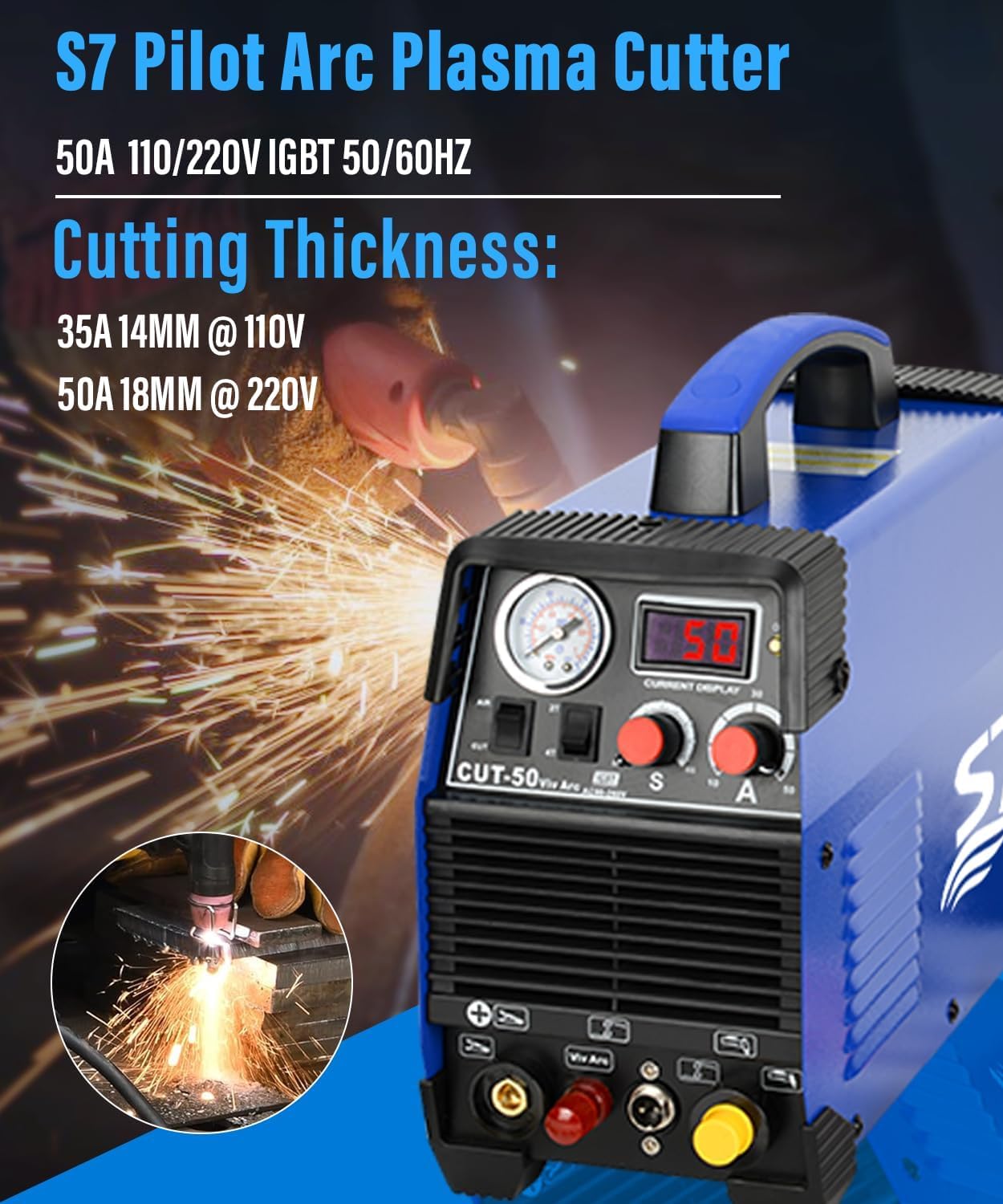 Amazon.co.jp: プラズマカッター110/220V最大切断厚18mm プラズマ切断