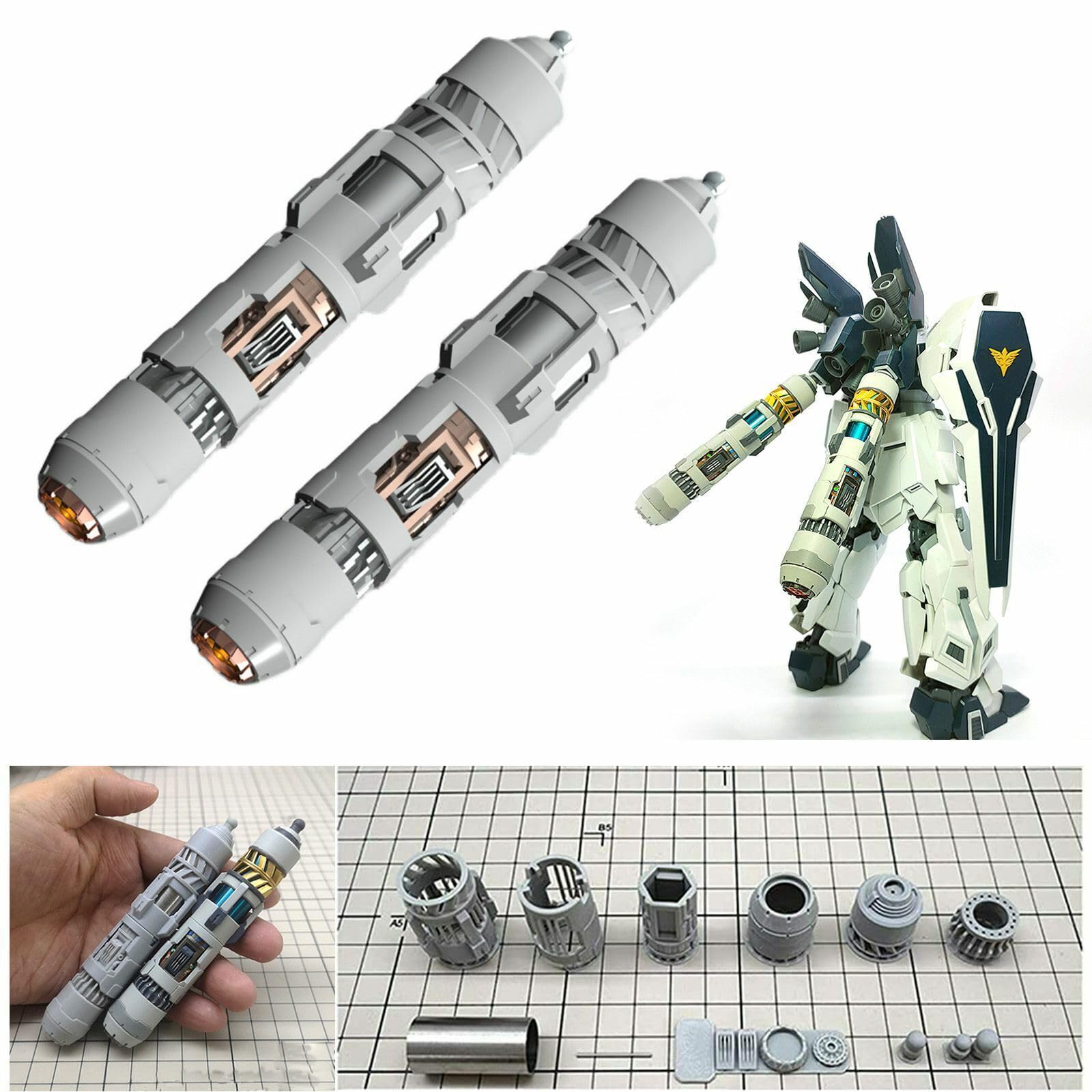 Amazon | HG 1/144ナイチンゲール用2本アップグレード燃料タンクキット