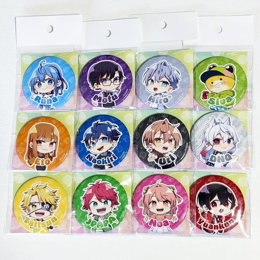 Amazon.co.jp: カラフルピーチ からぴち 缶バッジ コンプリート 12点