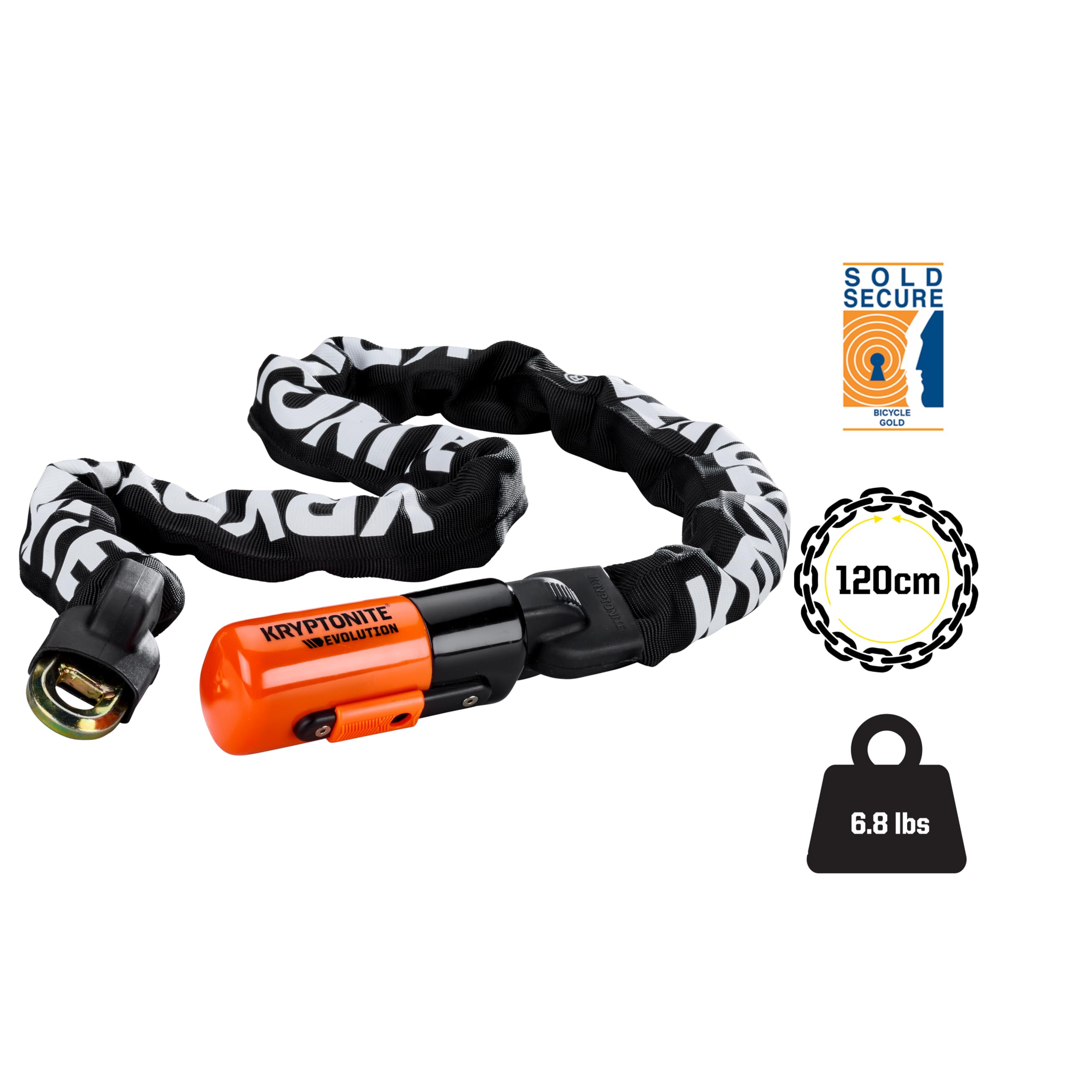 Amazon.com: Kryptonite Evolution 1012 Bike Chain Lock, 4 Feet Long
