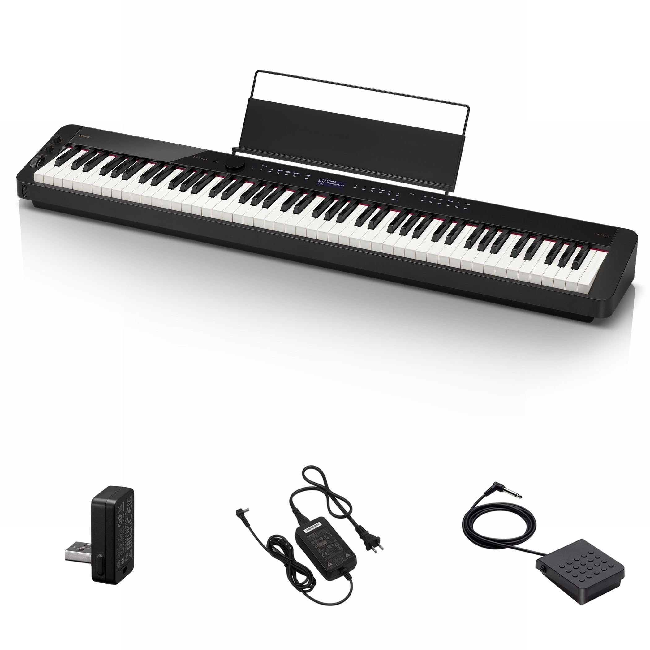 Amazon | カシオ (CASIO) 電子ピアノ Privia 多機能タイプ PX-S3100BK