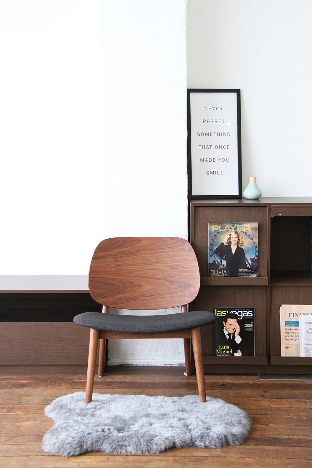 Amazon｜ウォールナット ラウンジチェア 市場 Ichiba NC-2818DBR