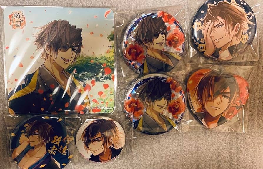 Amazon.co.jp: イケメン戦国 伊達政宗 缶バッジ コースター : Toys & Games