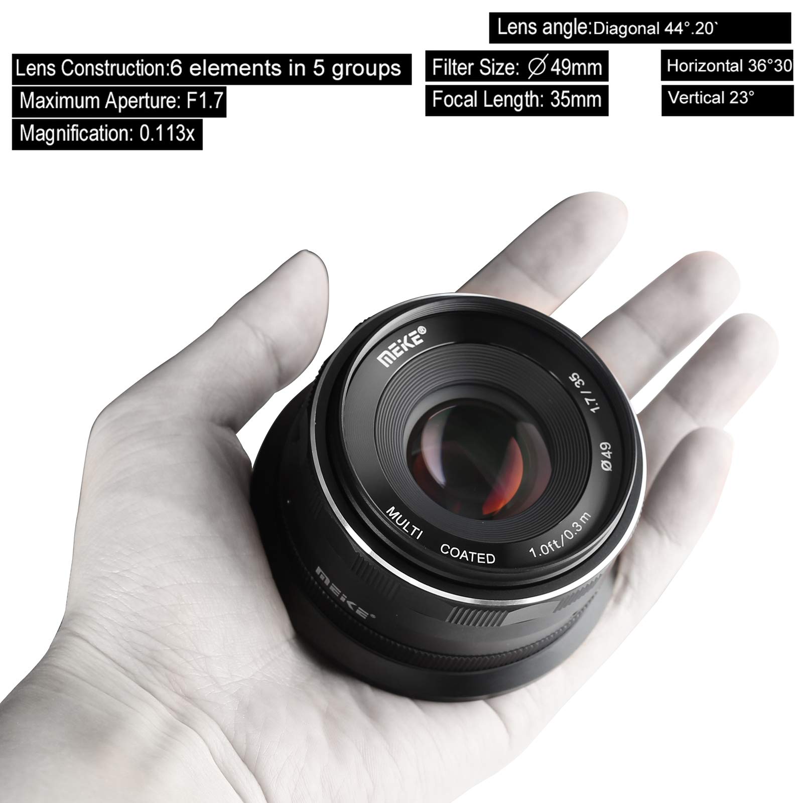 Amazon | Meike 35mm f1.7 APS-C 大口径広角レンズ マニュアル