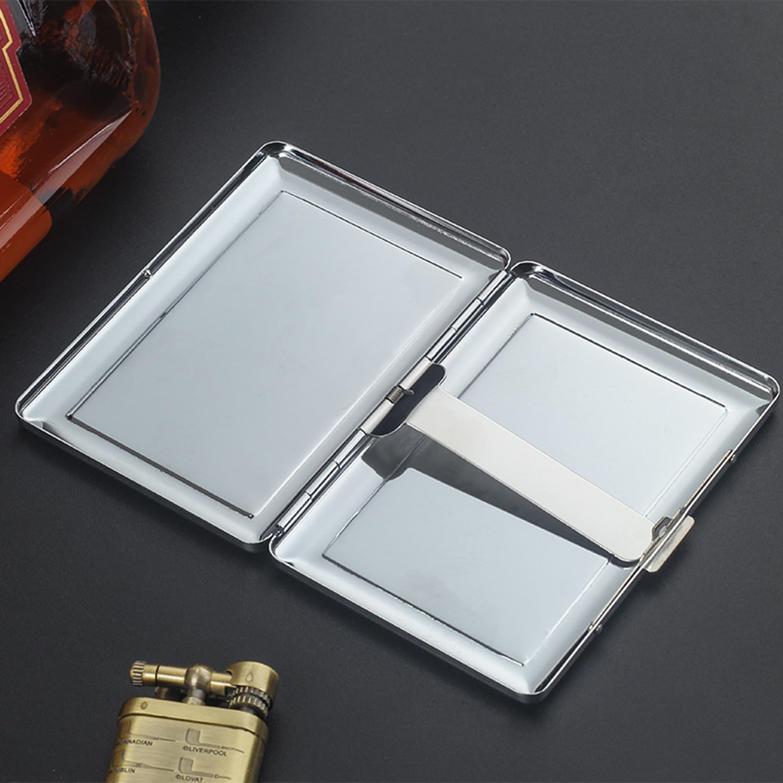 Amazon | 2個 シガレットケース メタル タバコケース スリム 男女兼用