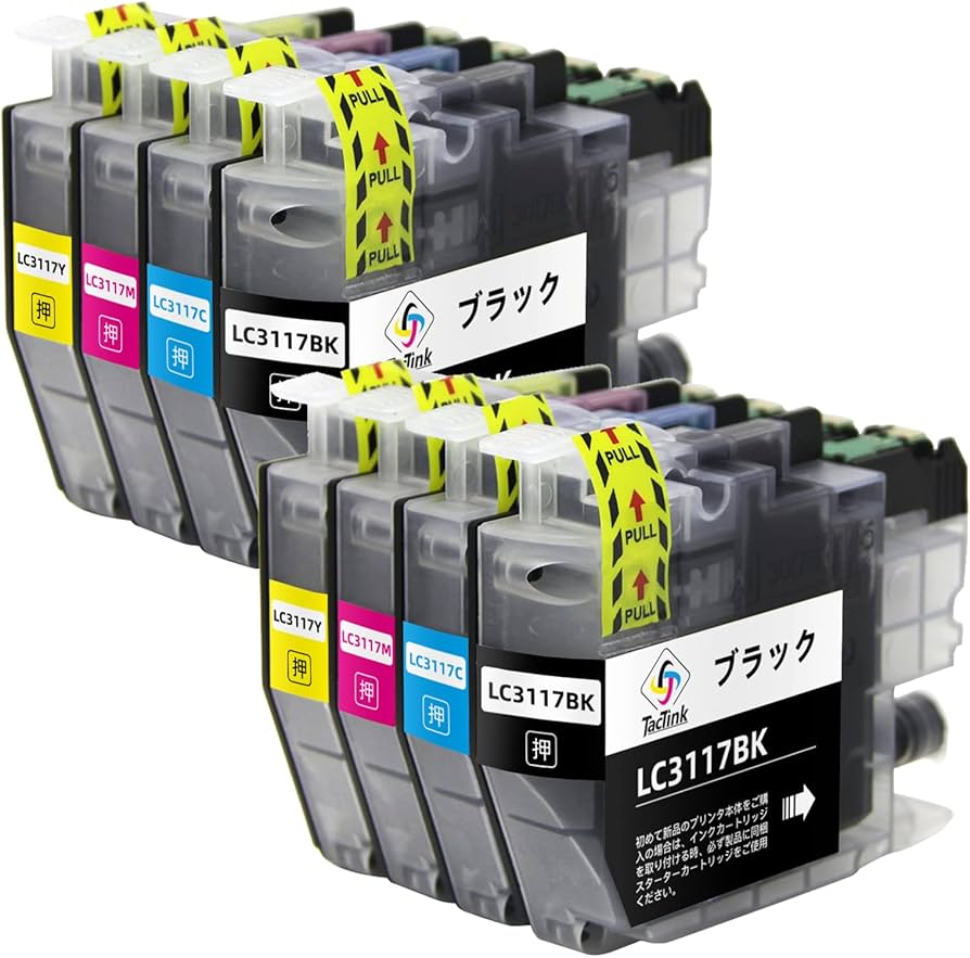 Amazon.co.jp: LC3117-4PK 互換インクカートリッジ LC3119 LC3117 4色