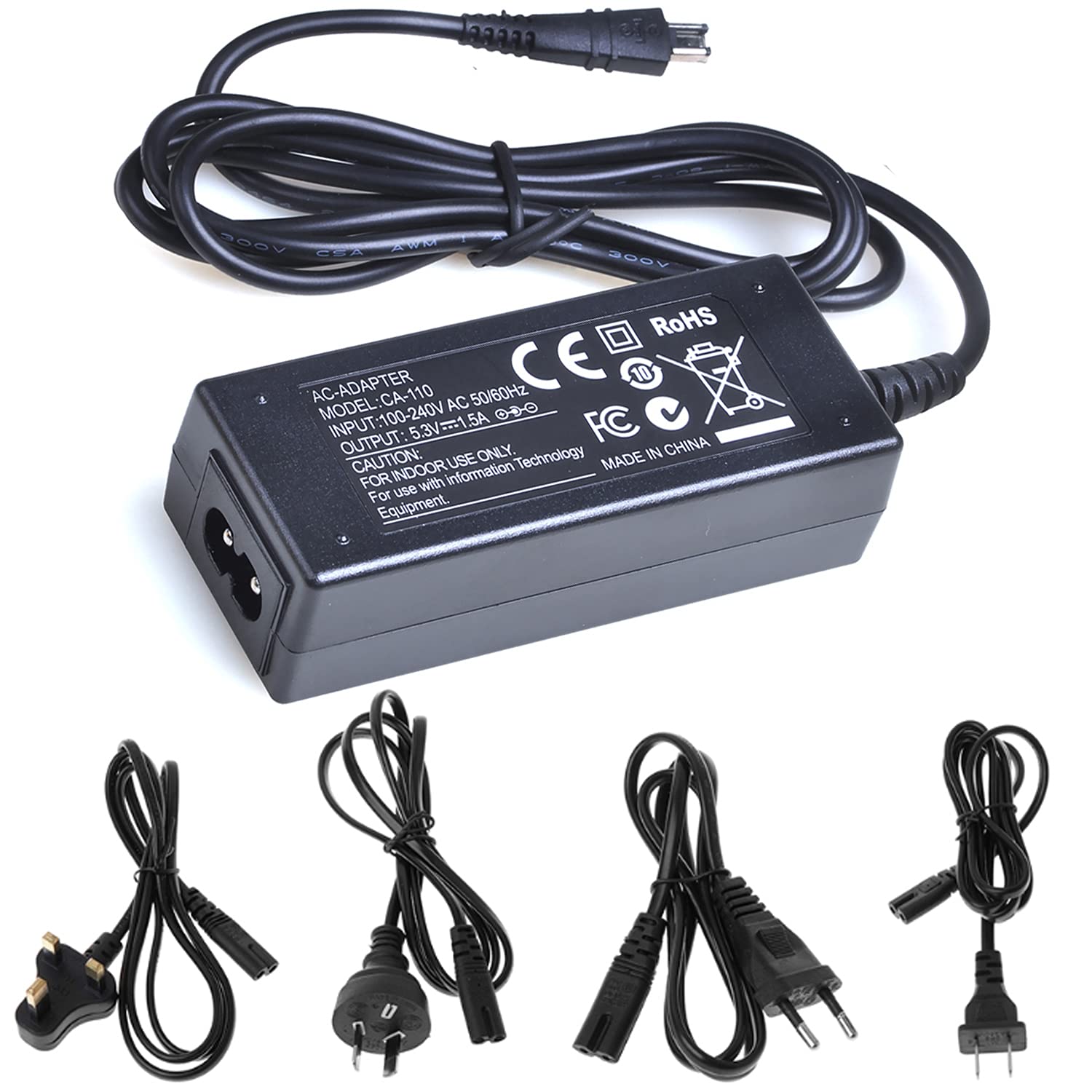 Amazon.com : AC Power Adapter Charger Kit for Canon VIXIA Mini