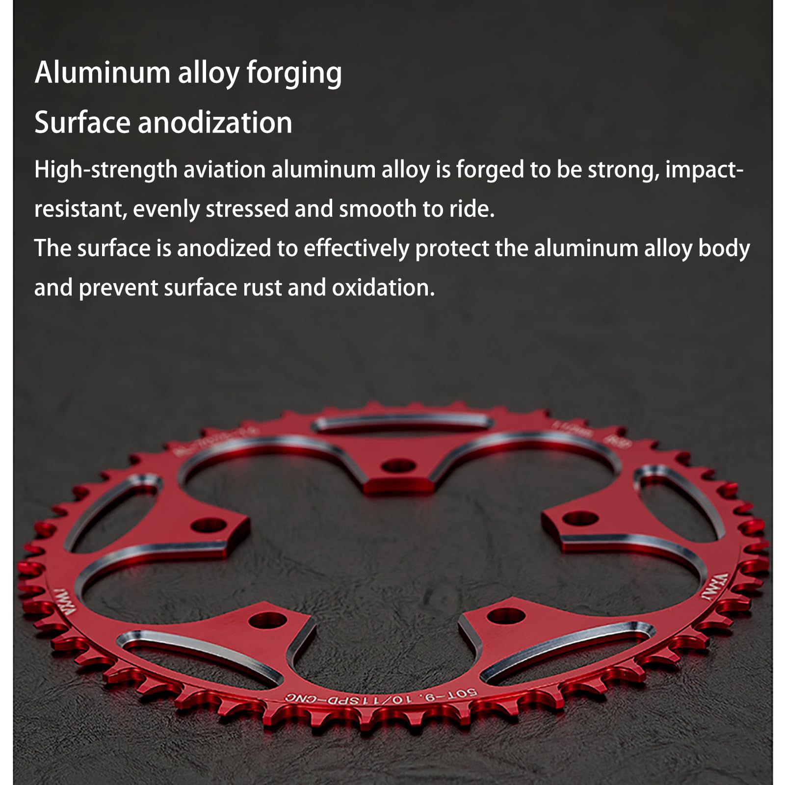 Amazon.co.jp: DSFHKUYB チェーンリング 110 BCD レッド ナローワイド