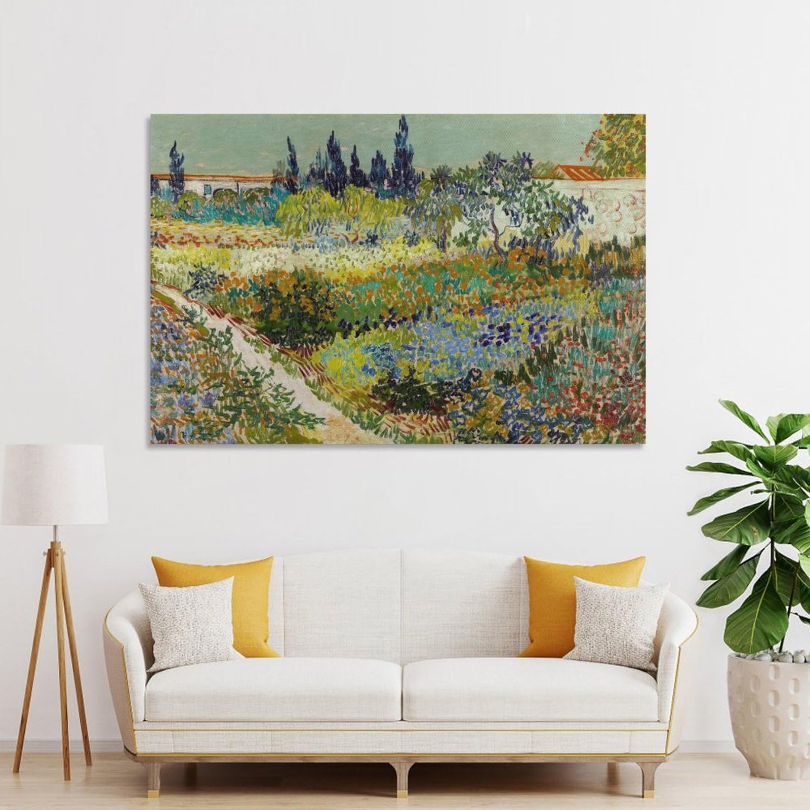 Amazon.co.jp: 小道のある花の咲く庭の眺め」(小道のある花の咲く庭