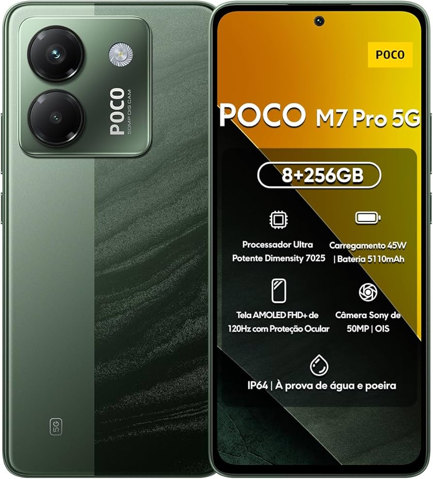 Amazon.com: Poco M7 Pro 5G (256GB + 8GB) (for Tmobile Mint Tello