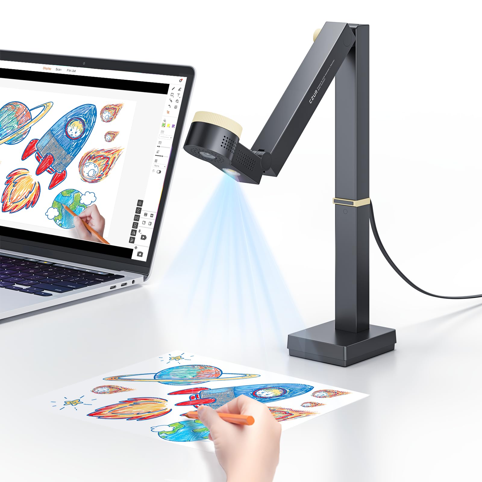 Amazon.com: CZUR Fancy S Pro 12MP USB Document Camera for Teacher