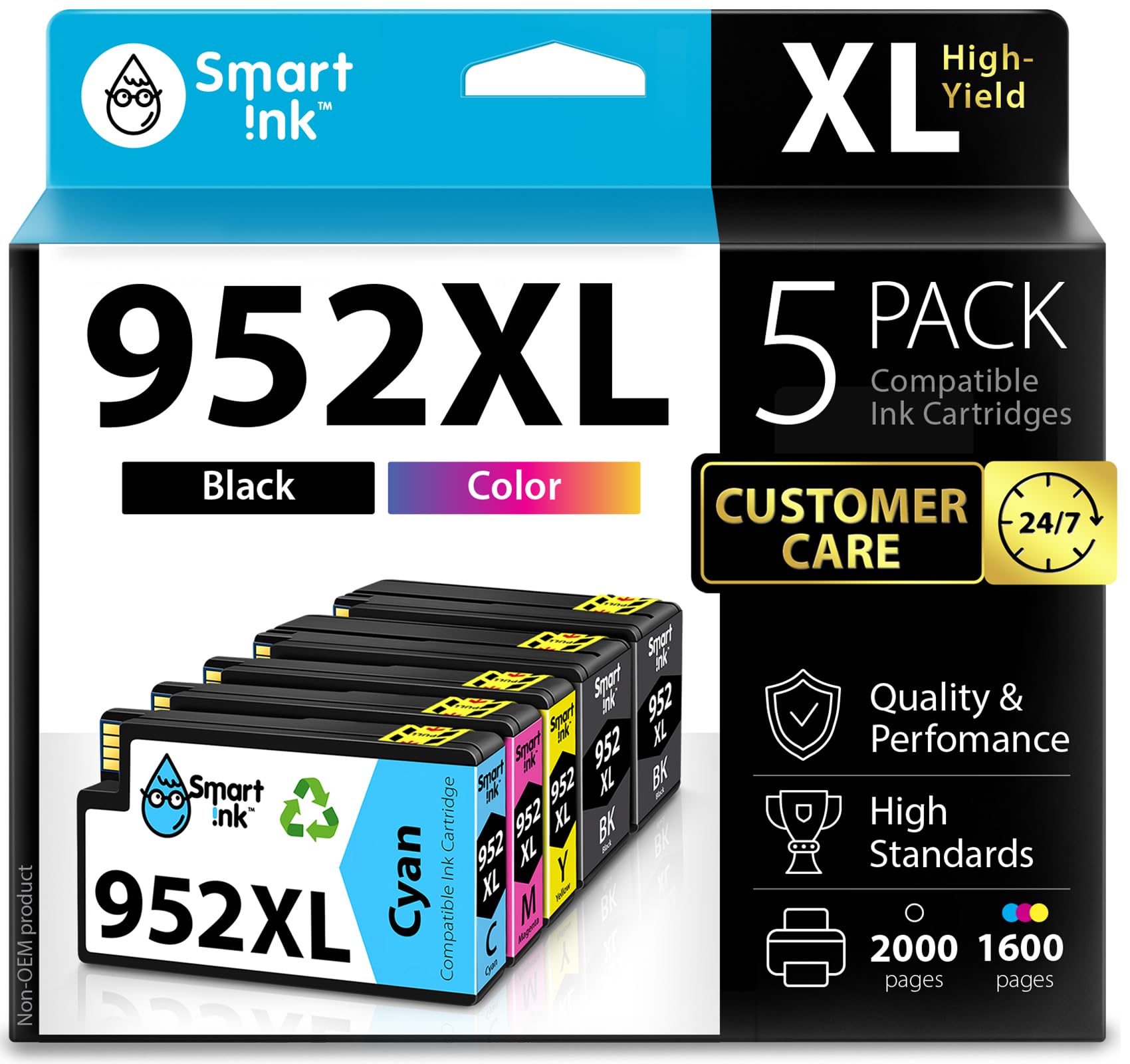 Amazon.co.jp: Smart Ink 互換インクカートリッジ HP 952 XL 952XL 5