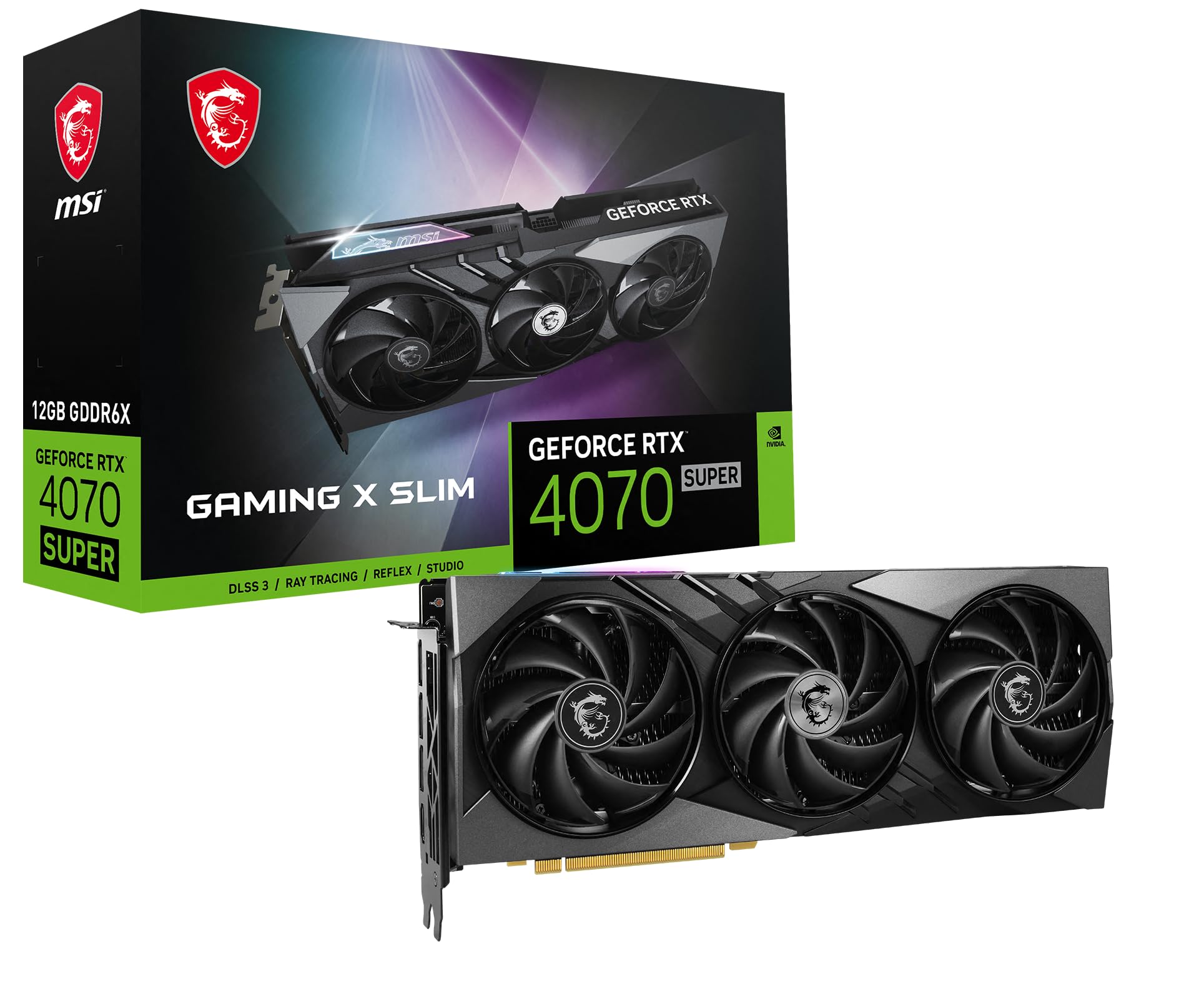 Amazon | MSI Gaming RTX 4070 Super 12G Gaming X Slim Graphics Card