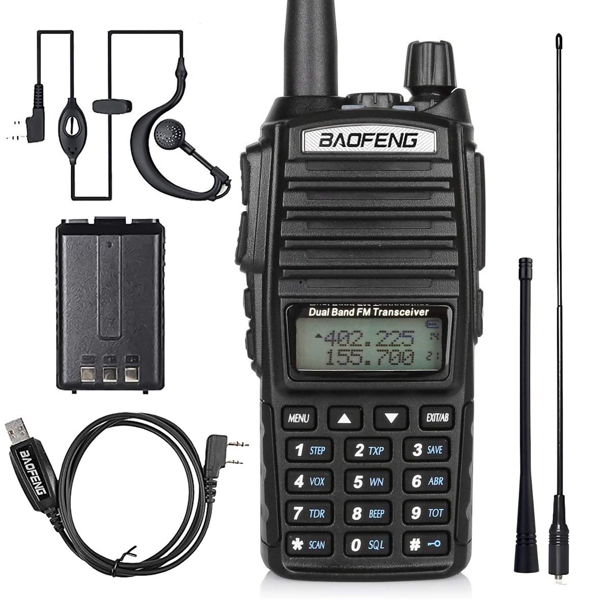 Amazon | トランシーバー 無線機 5W U/Vデュアルバンド 超長距離タイプ