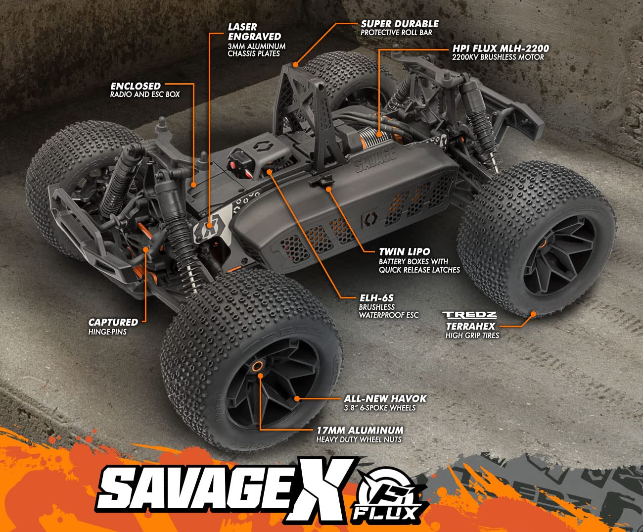 Amazon.co.jp: HPI Racing 160101 Savage X Flux V2 : おもちゃ