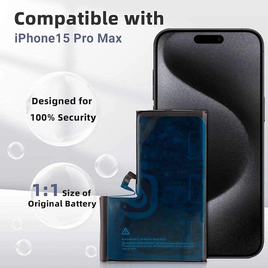 Amazon.com: Vvsialeek A3121 Replacement Battery for iPhone 15 Pro