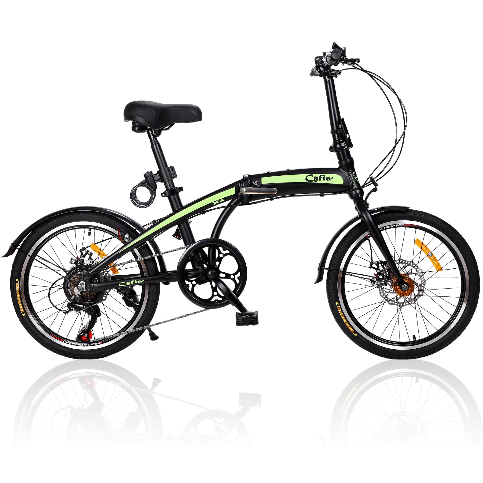 Amazon | CYFIE 折りたたみ自転車 20インチ 52t アルミフレーム 軽量