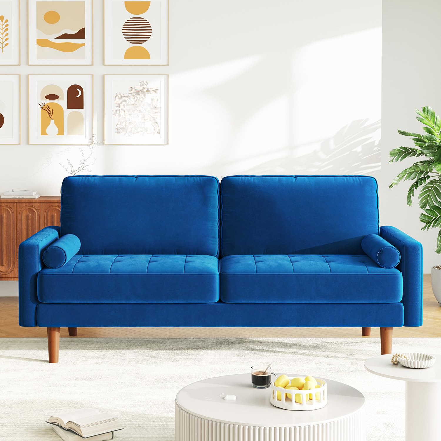 Amazon｜Vesgantti ソファー 3人掛け ベルベット 幅176cm おしゃれ