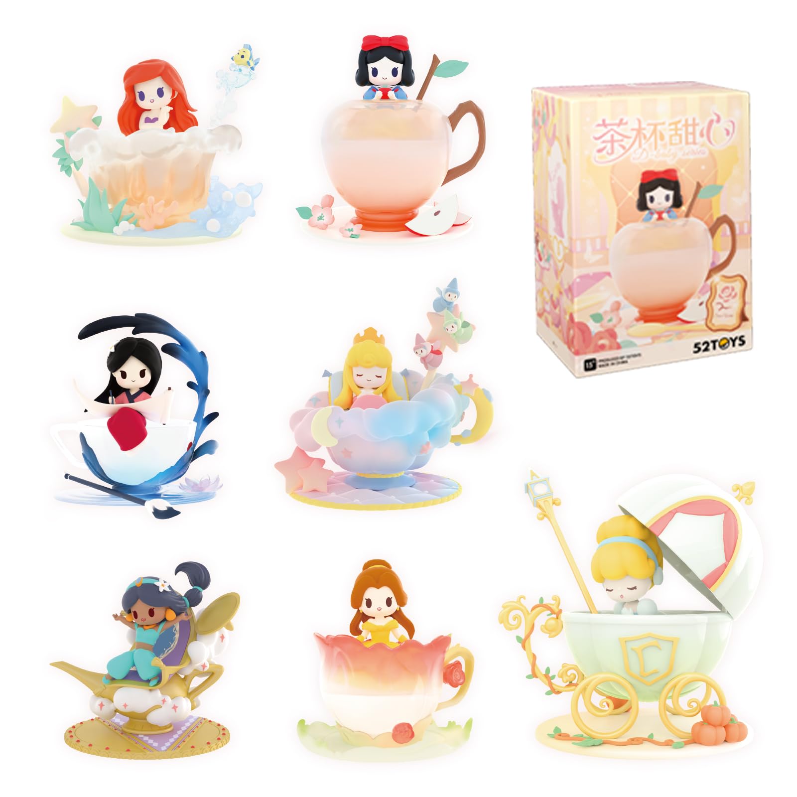 Amazon | 52TOYS DISNEY PRINCESS D-baby Series-Teacup Sweeties