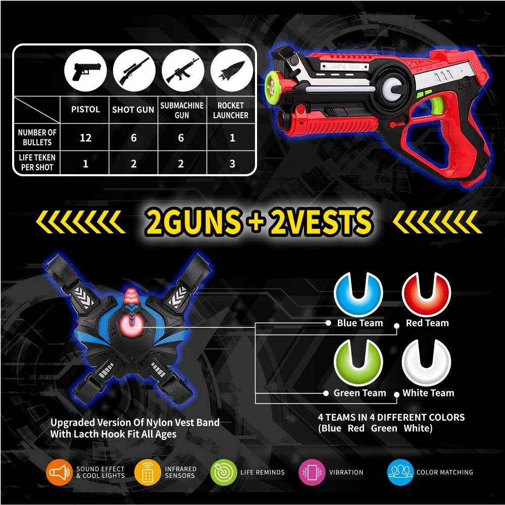 Amazon.co.jp: Kidpal (キッドパル) レーザータグ 8~12歳の男の子用