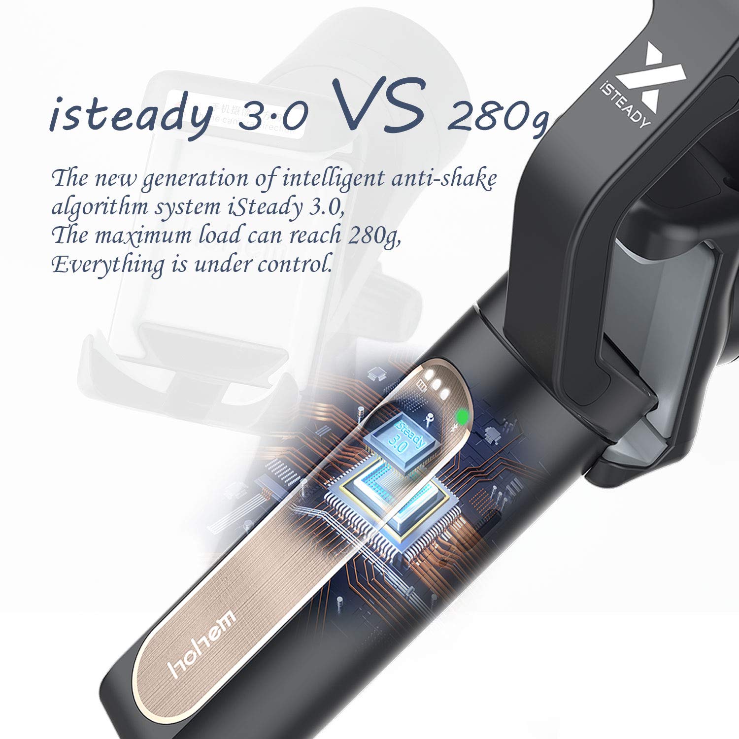 Amazon | Hohem iSteady X 3軸 軽量 折りたたみ式 ジンバル