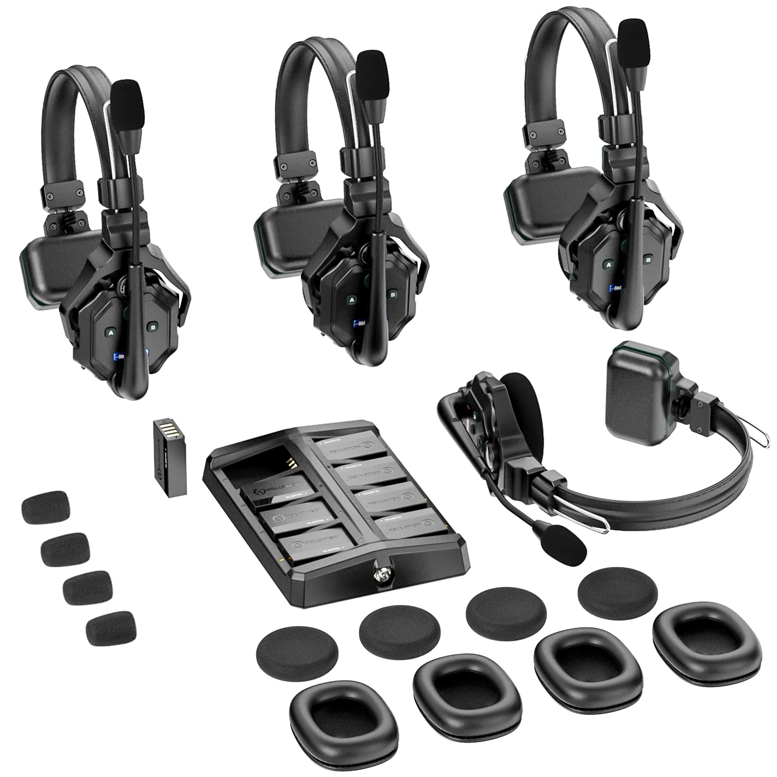 Amazon.co.jp: Hollyland Solidcom C1-4S ワイヤレスインカム 4人用 全