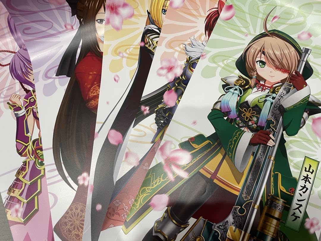 Amazon.co.jp: 戦国乙女 スマスロ ポスター 5枚 戦乱に閃く炯眼の軍師