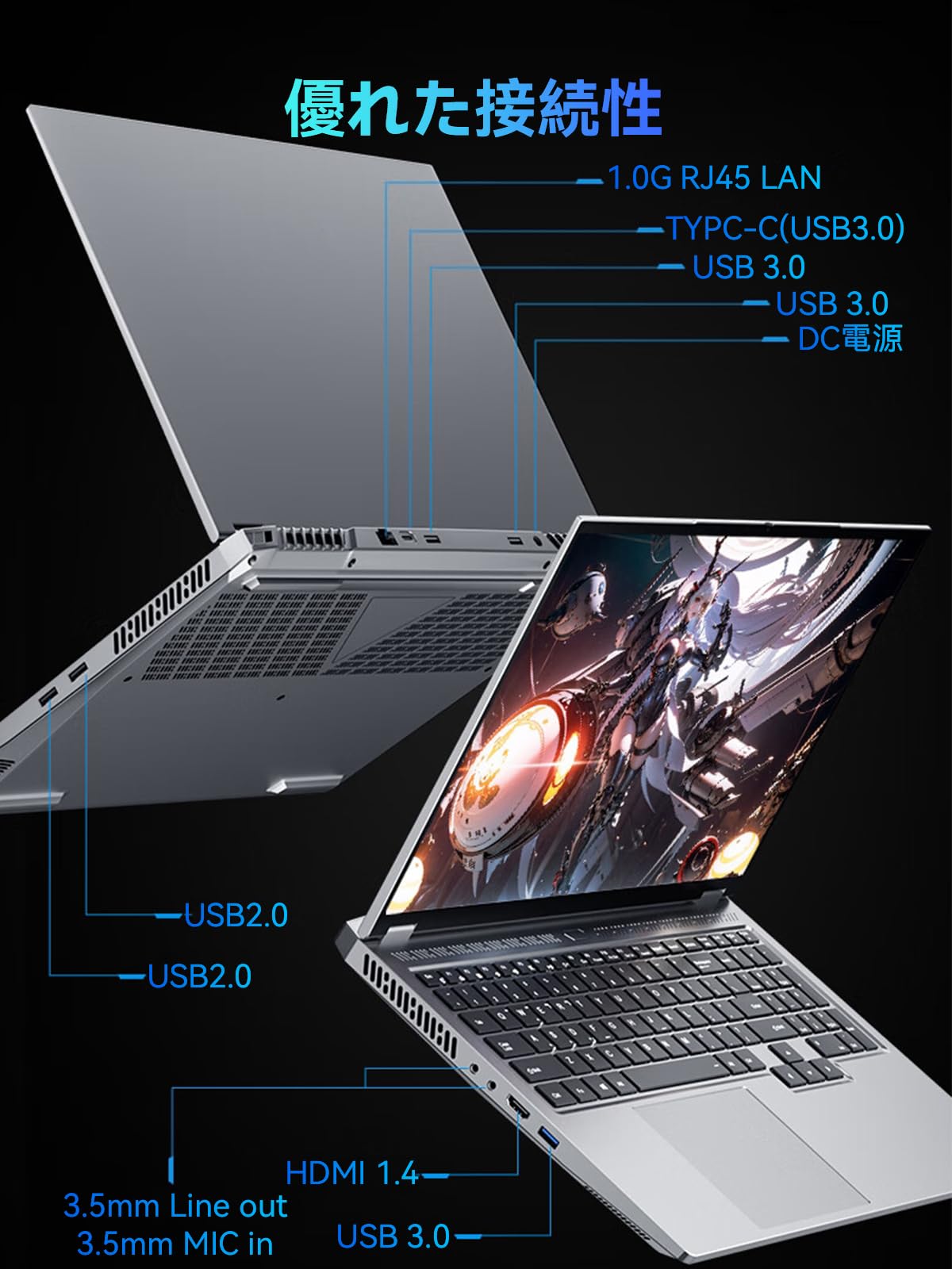 Amazon.co.jp: TOPGRO S1 ゲーミング ノートパソコン グラボ搭載 高