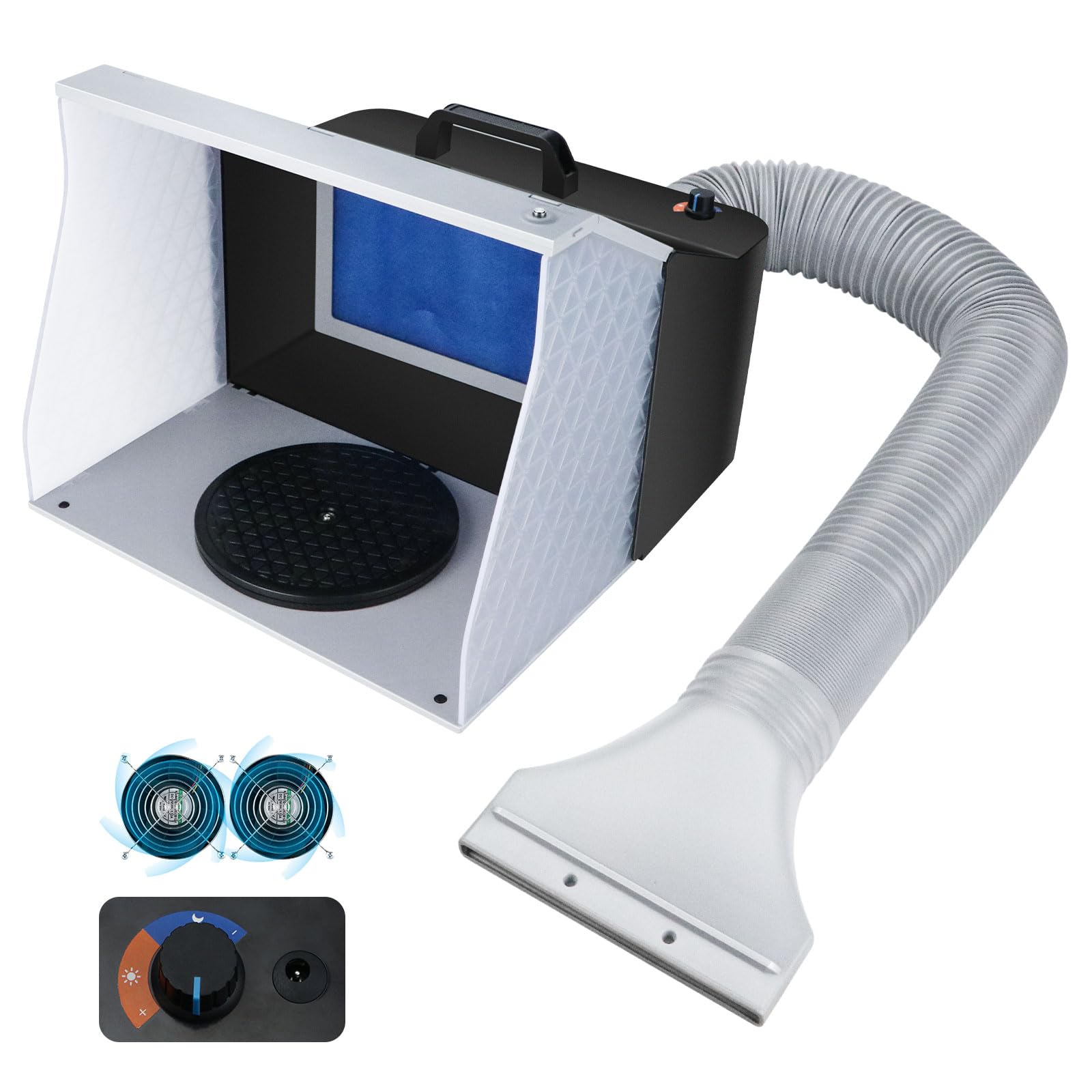 Amazon.co.jp: urlife 塗装ブース スプレーブース 2基ファン 小型